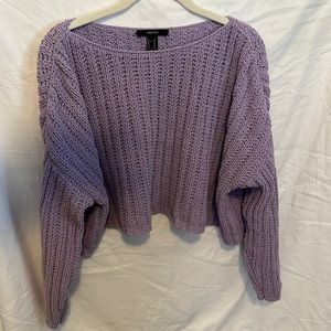Forever 21 Purple knit sweater